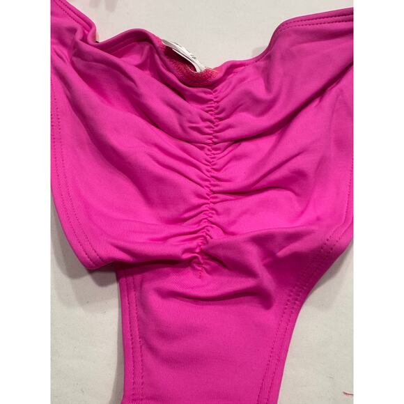 NEW Fredericks of Hollywood Laguna 2 Piece Bikini Set Size M Hot Pink NWT - Picture 9 of 9